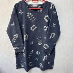 小岸様　　チュニック　花柄　フリース　ワンピース