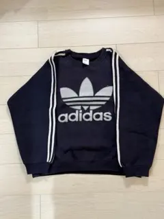 80s ラグラン ビンテージadidas ネイビー スウェット