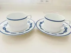 新品未使用品HERMES エルメス シェーヌダンクルカップ＆ソーサー 2客 