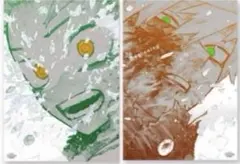ヒロアカ 原画展 幼なじみ アートポスター 緑谷出久 爆豪勝己 幼馴染
