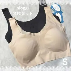 スロギー　ゼロフィール カップ付きハーフトップ　２枚セット　Ｓサイズ　新品