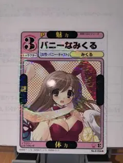 【希少】ドラスタ 涼宮ハルヒ バニーなみくる ザラ目キラ 08-024のサムネイル