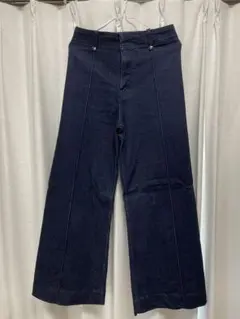 ZARA ダークブルー ワイドレッグデニム 28