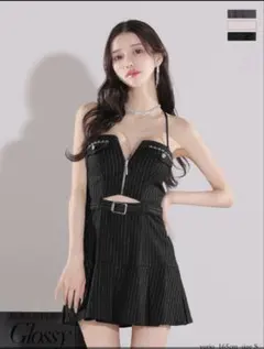 ROBE de FLEURS Glossy ミニドレス ブラック S - メルカリ