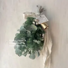 ＊針葉樹とユーカリのクリスマススワッグ＊№682 メルカリ便 ラッピング