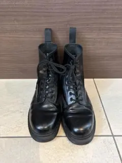 ※超美品 【Dr.Martens】 ブラックミリタリーブーツ Dr.Martens - Dr.Martens(ドクターマーチン) ショートブーツ UK4
