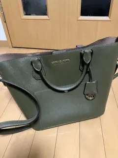 ⭐️月内限定セール⭐️MICHAEL KORS オリーブグリーン トートバッグ