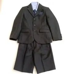 【美品】男の子 フォーマルスーツセット　ストライプ　入学式　卒園式　120cm