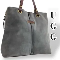 【極美品・希少】UGG アグ ムートン ボア 2WAY トートバッグ 濃茶 A4 UGG - 【極美品・希少】UGG アグ ムートン ボア 2WAY トートバッグ 濃