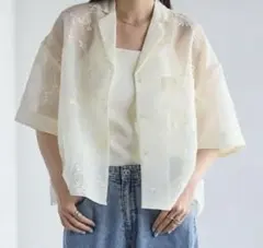 最終値下げ！新品未使用⭐︎ジャガード パイピングシャツ - メルカリ
