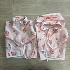 ミキハウス　ホットビスケッツ　ウインドブレーカー　80 2つ　双子