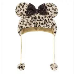 ディズニー ミニー ヒョウ柄 ファンキャップ 茶色 ブラウン