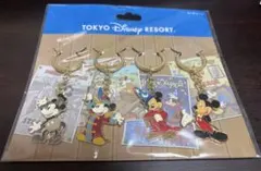 東京ディズニーリゾート ミッキーマウス キーホルダー 4個セット