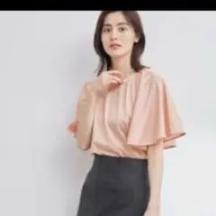 接触冷感フレンチスリーブTシャツ　　80%オフ！のサムネイル