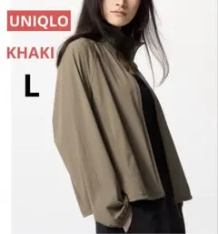 ユニクロ　ウルトラストレッチアクティブブルゾン　カーキ　L