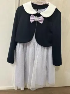 ジャケット付きドレス 紫　120〜130