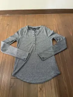 ヘンリーネック 長袖 Tシャツ