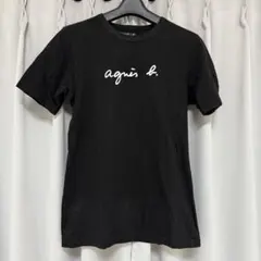 agnès b. ブラック Tシャツ T0