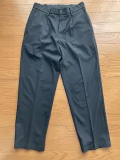 ユニクロ　タックワイドパンツ　ブラック　 S