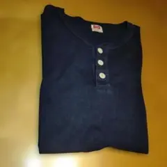 STANDARD CALIFORNIA ヘンリーネック Tシャツ ネイビー Lのサムネイル