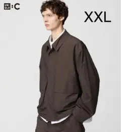 ユニクロC コットンショートブルゾン ダークブラウン XXL 新品