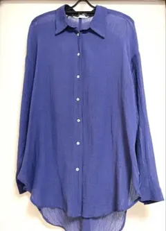 ZARA バックスリット　長袖シャツ