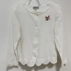 カーディガン ホワイト 白 110 any FAM 羽織