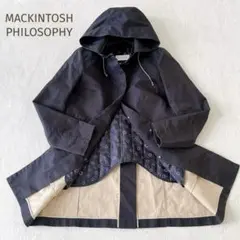 ★MACKINTOSH PHILOSOPHY★ライナー付 撥水コートネイビーM