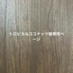 トロピカルココナッツ様専用ページ