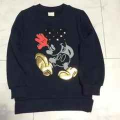 限定SALE❗️わずか！カラフルミッキー裏起毛トレーナー 【韓国子供服】130