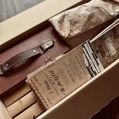 コラージュ素材 大容量まとめ売り／紙もの 木箱 ラジオ柄ケース付き