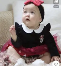 美品　ミニーなりきりロンパース