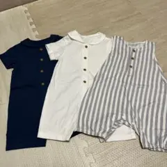 ユニクロ ベビーカバーオールセット 70