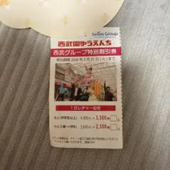 西武グループ特別割引券 西武園ゆうえんち