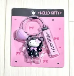 サンリオ キーホルダー まっくろあにまるず ハローキティ