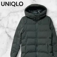 『UNIQLO』 ユニクロ (M) / シームレスダウンパーカー ダークグリーン
