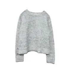 comem une femme モヘア ニット クルーネック グレージュ 長袖