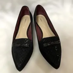 Odette e Odile ヌバック地　フラットシューズ