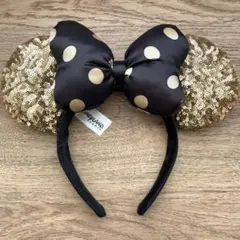 ディズニーランドパリ スパンコールカチューシャ ゴールド