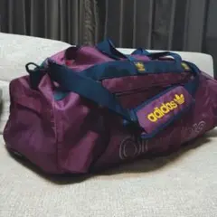 adidas アディダス　ドラムバッグ 紫　ボストン　大容量　修学旅行