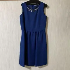 Noble ネイビー ノースリーブ ワンピース オケージョン