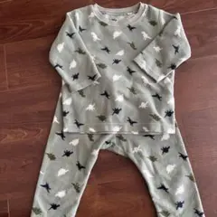 恐竜柄グリーンパジャマ 90cm