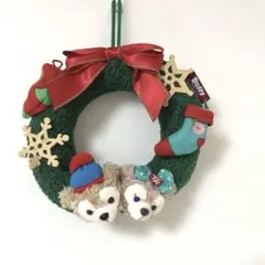 ディズニーシー　クリスマスリース　ダッフィー &シェリーメイ