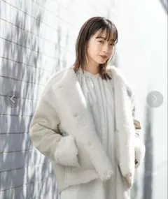 KBF デニムボアショートジャケット