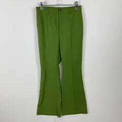 美品 GU ジーユー カットソーフレアスラックス フレアパンツ 脚長 ストレッチ