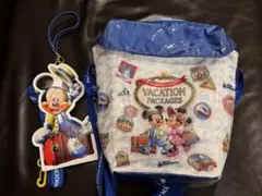 ディズニー バケーションパッケージ限定　パスケースポップコーンバッグ