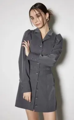 rienda ラップパターンミニワンピース