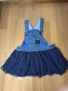 Wrangler デニムオーバーオール ワンピース 90