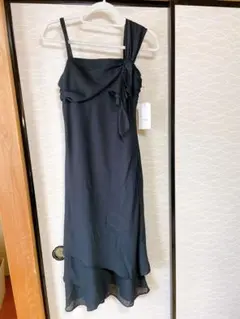 SCOT CLUB ブラックドレス Mサイズ　未使用　ストール　セット