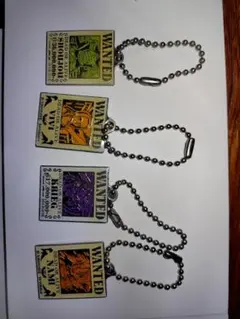 ワンピースWANTEDキーホルダーセット